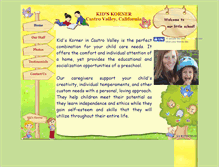 Tablet Screenshot of kidskornercv.com